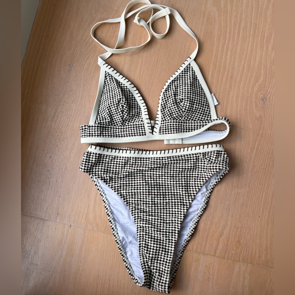 Cupshe Olivia Culpo Espresso Bikini Size XS NWT